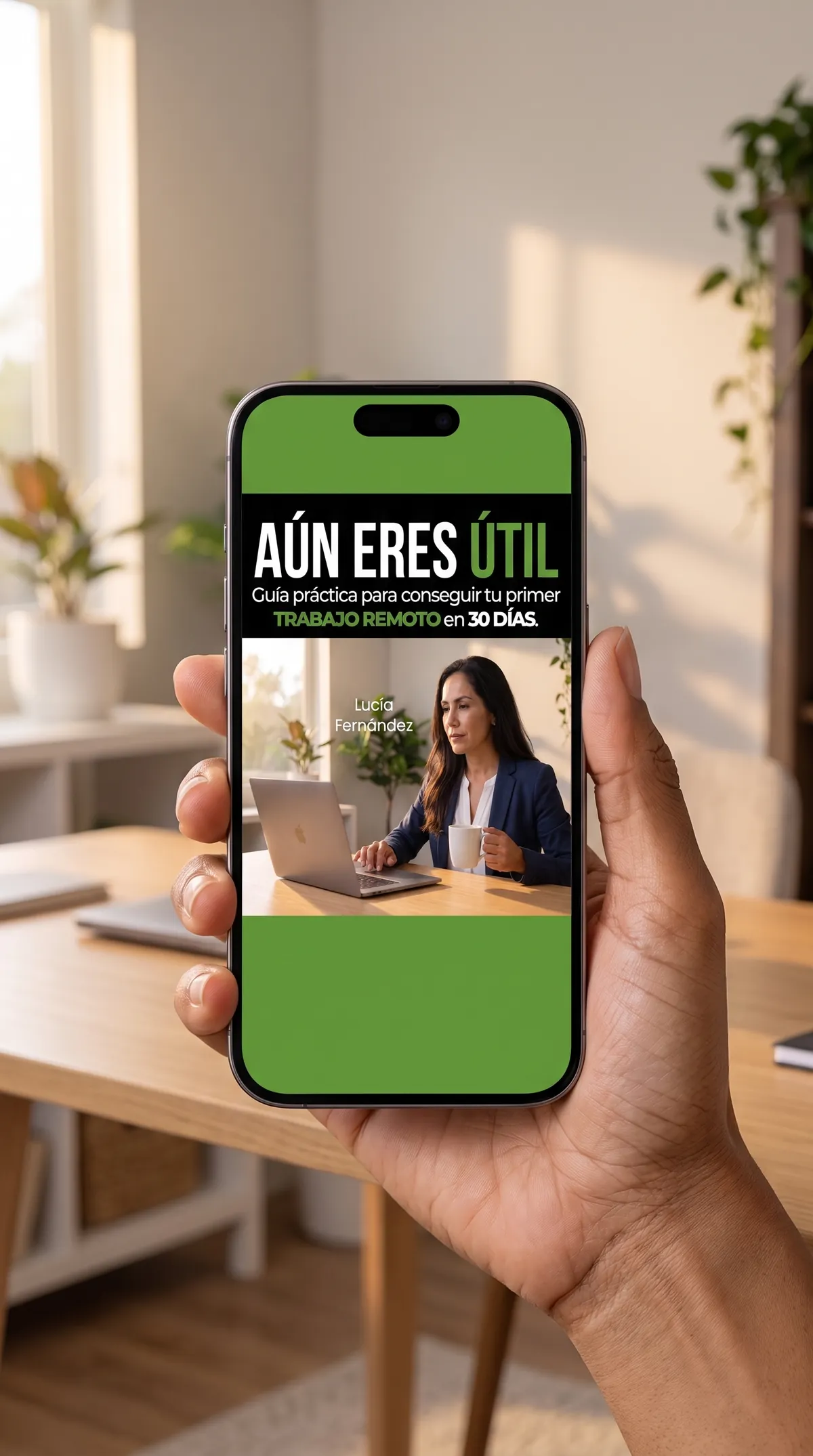 Ebook Aún Eres Útil abierto en un teléfono